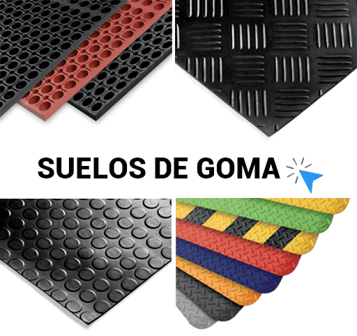 - Pavimentos goma y defensa para las columnas del garaje

